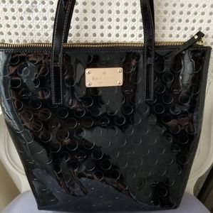 Like new black patent kate spade purse